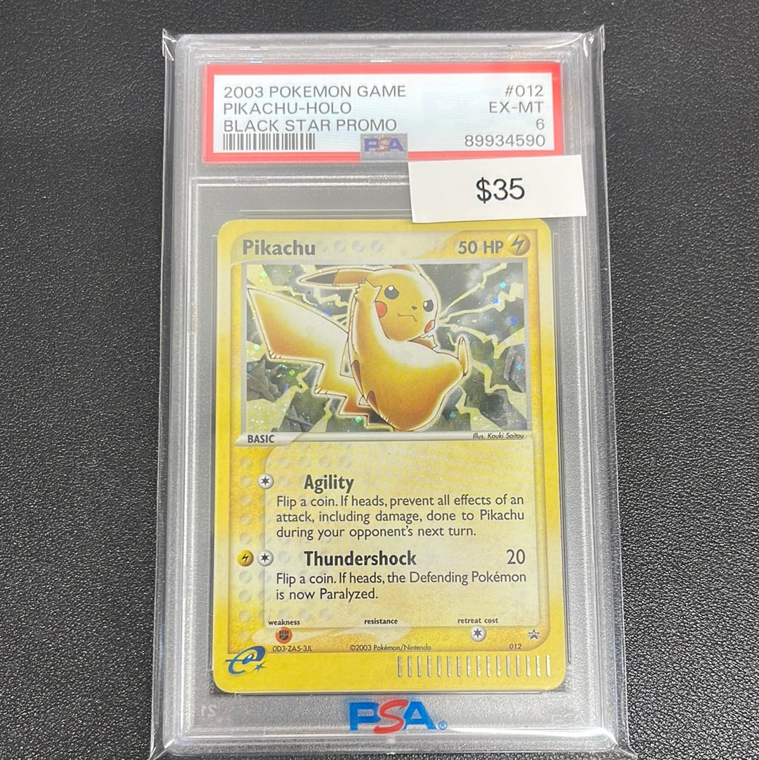 Pokémon Pikachu BSP Holo 012 PSA 6