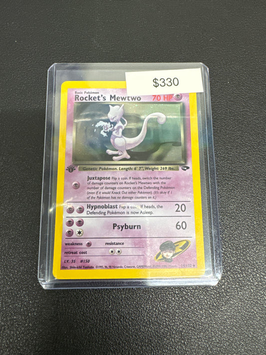 Pokémon Rocket’s Mewtwo Gym Challenge 1st Edition Holo 14/132