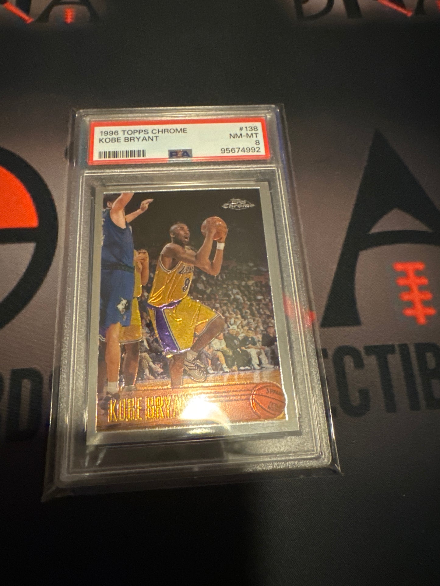 1996 Topps Chrome Kobe Bryant PSA 8