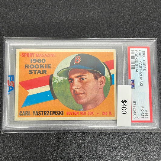 1960 MLB Topps Carl Yastrzemski Rookie Star PSA 6