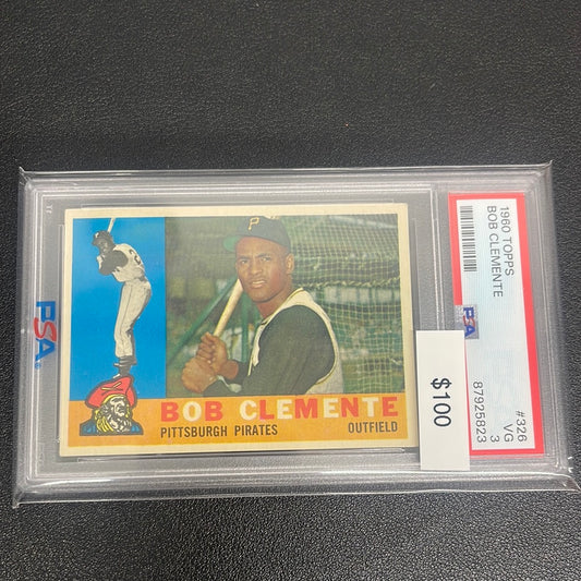 1960 MLB Topps Bob Clemente PSA 3