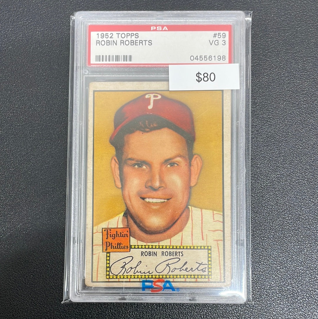 1952 Topps Robin Roberts PSA 3