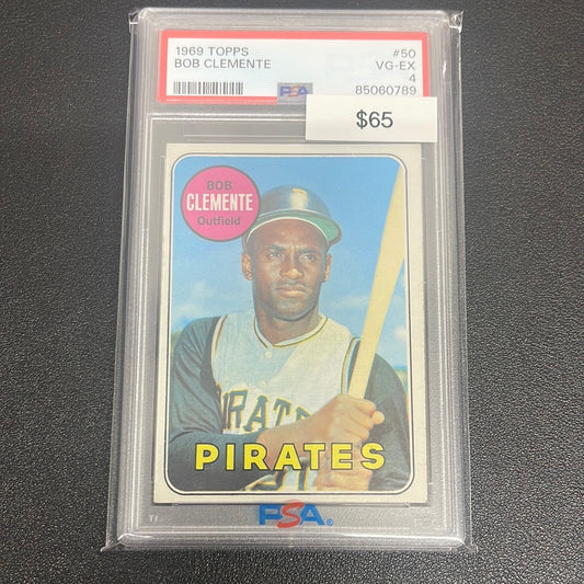 1969 MLB Topps Bob Clemente PSA 4