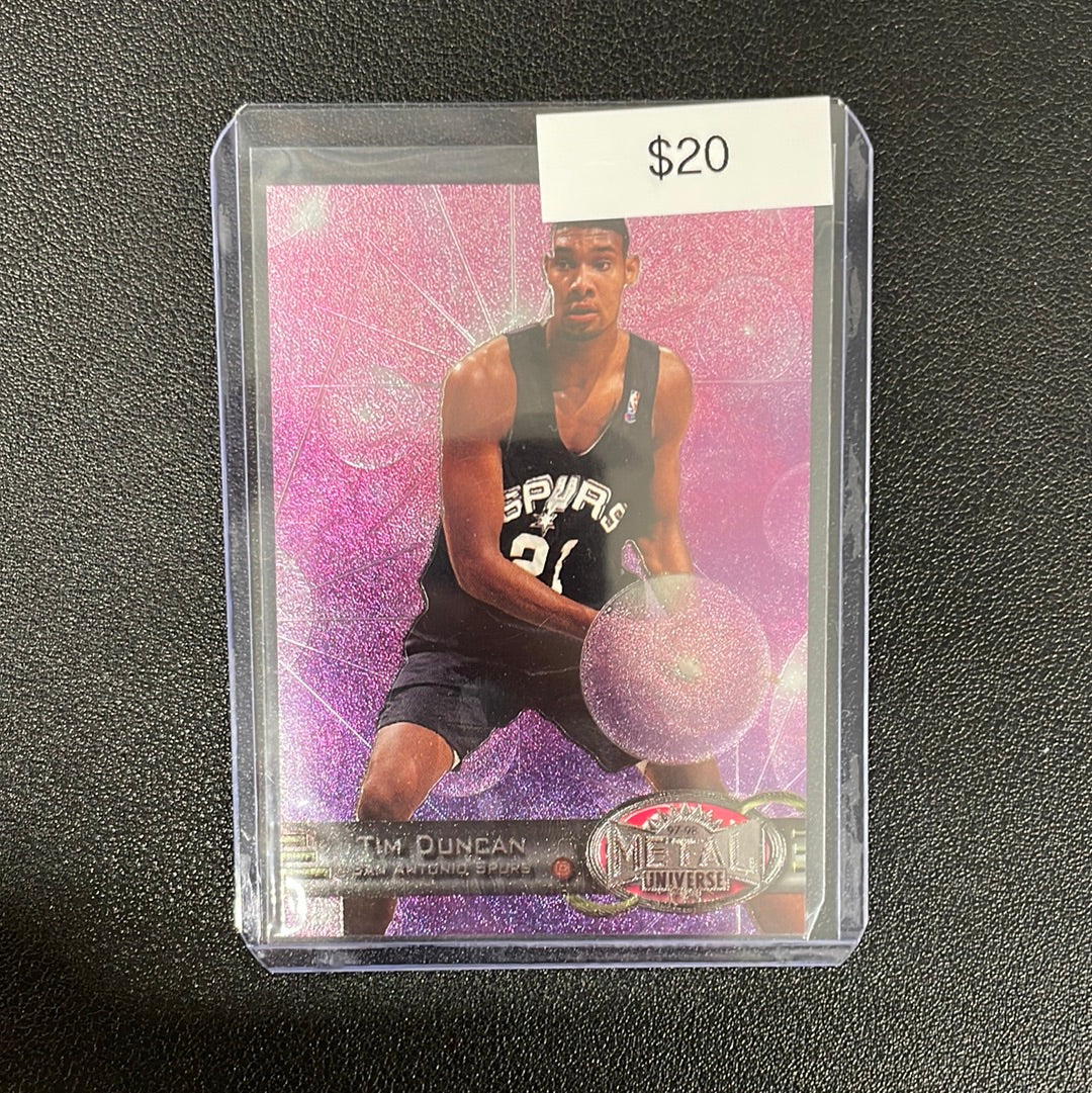 1997 NBA Tim Duncan Skybox Metal Universe