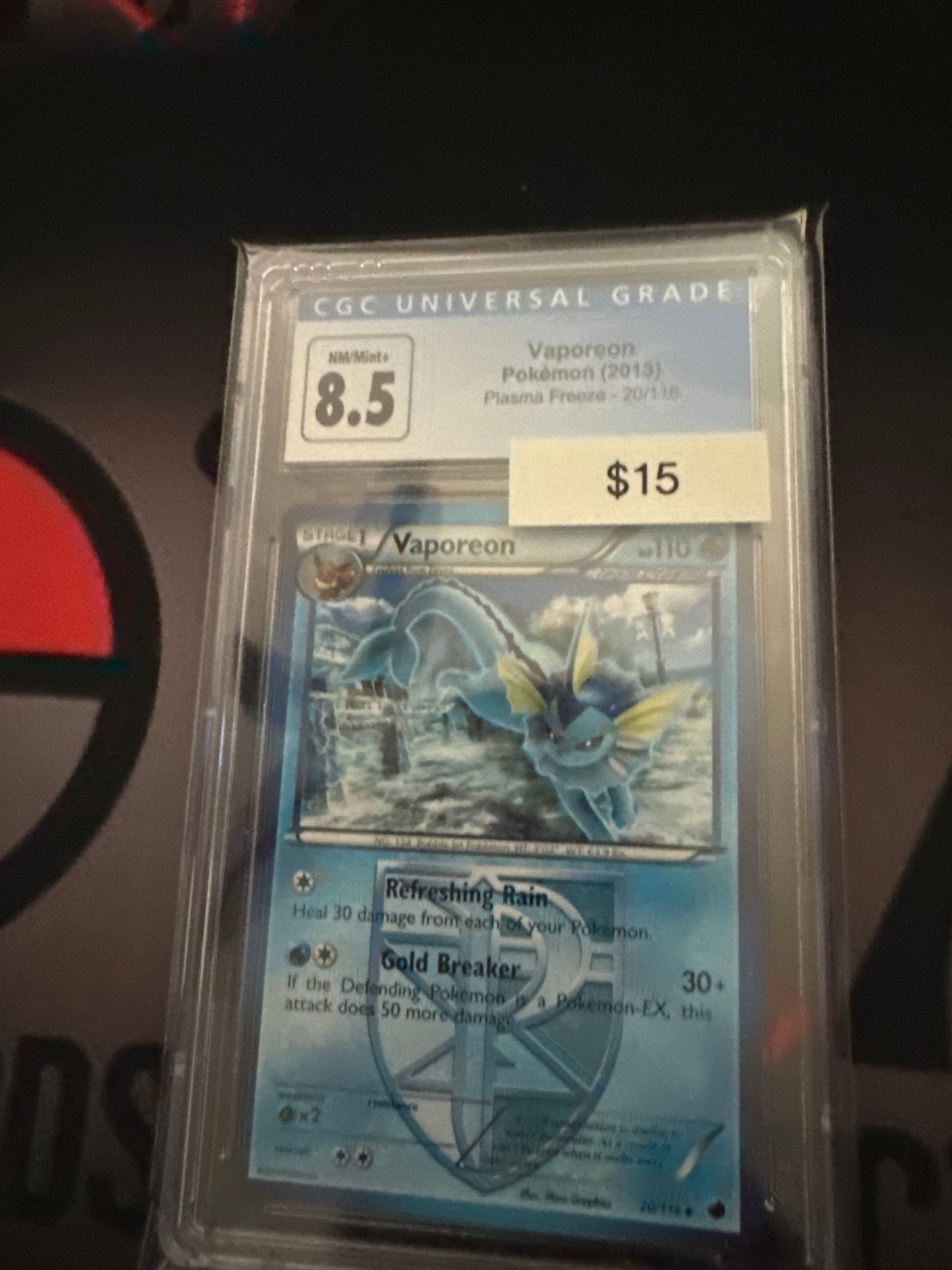 Pokemon Vaporeon 20/116 CGC 8.5