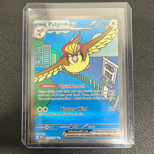 Pokémon Pidgeot EX Obsidian Flames Alt Art 225/197