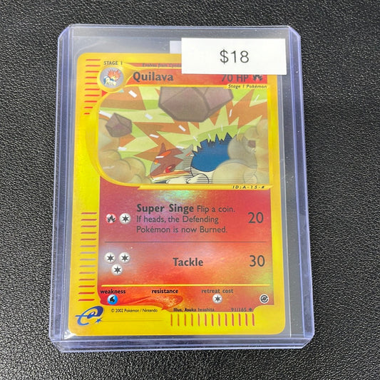 Pokémon Quilava Reverse Holo Expedition 91/165