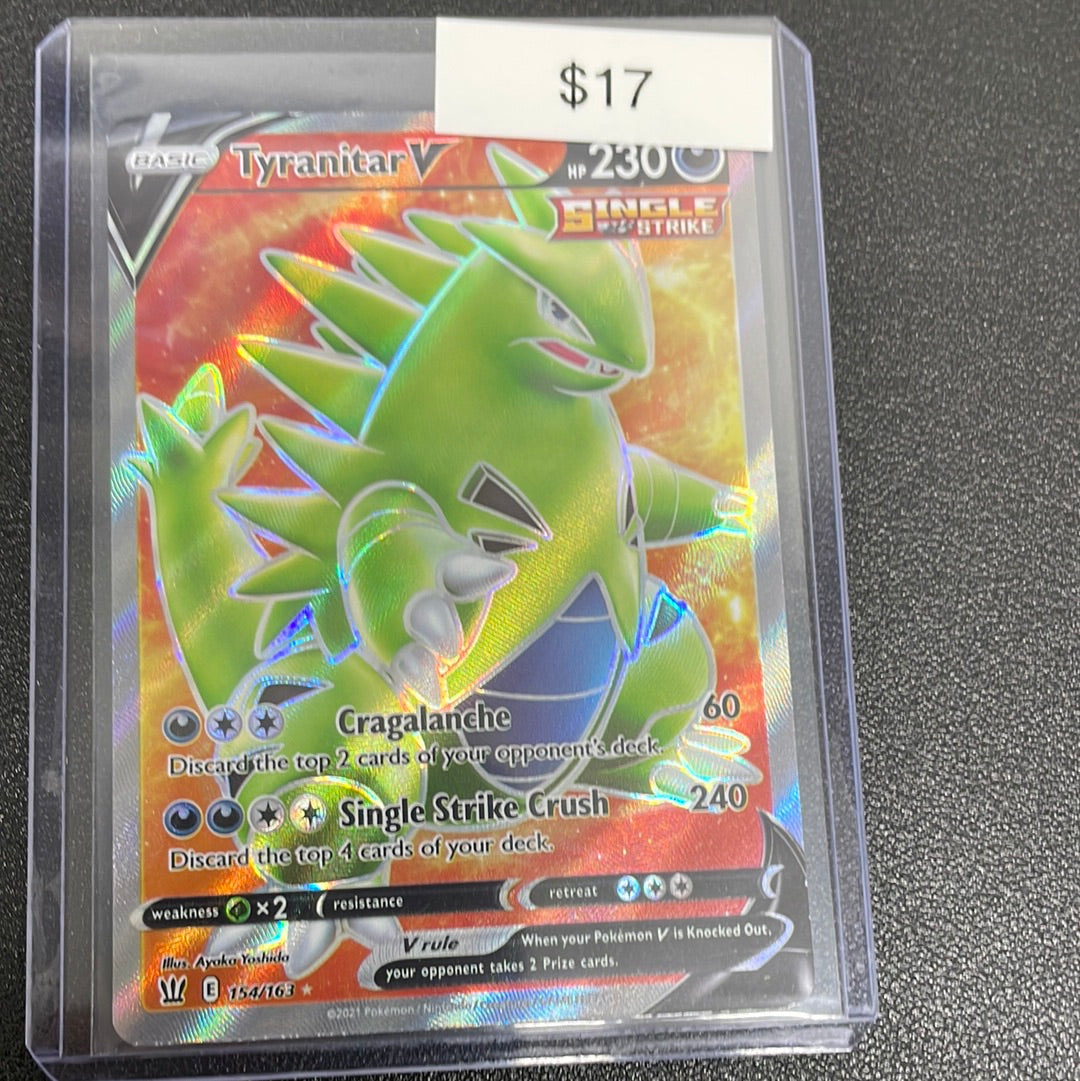 Pokemon Tyranitar V full art 154/163