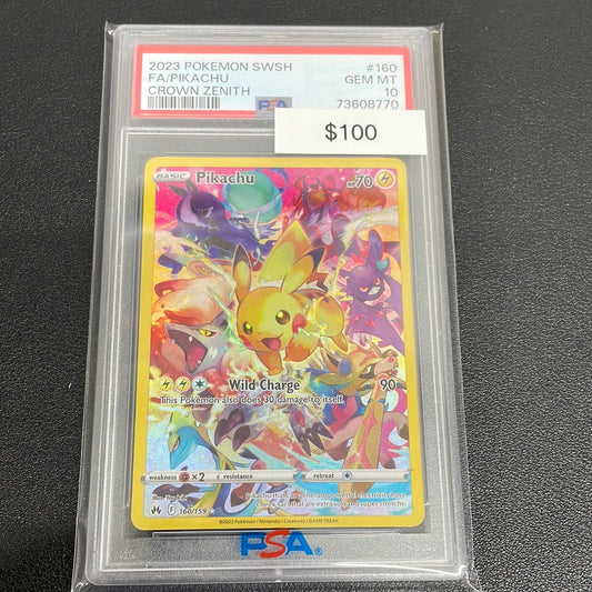 Pokemon Pikachu Secret 160/159 PSA 10