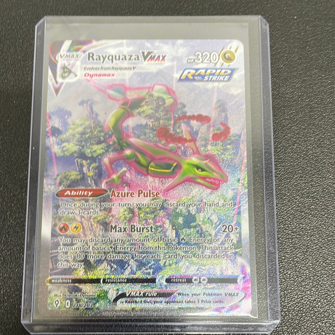 Pokémon Rayquaza Vmax evolving skies alt art