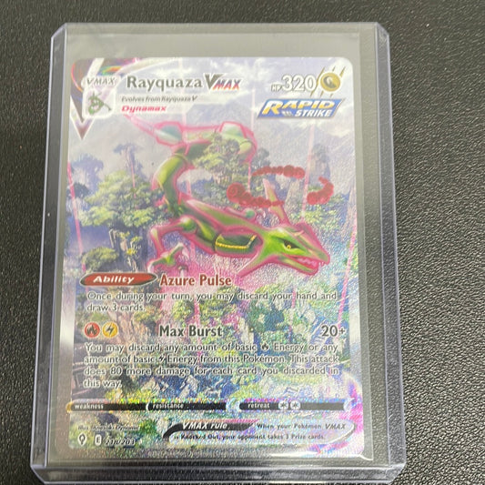 Pokémon Rayquaza Vmax evolving skies alt art