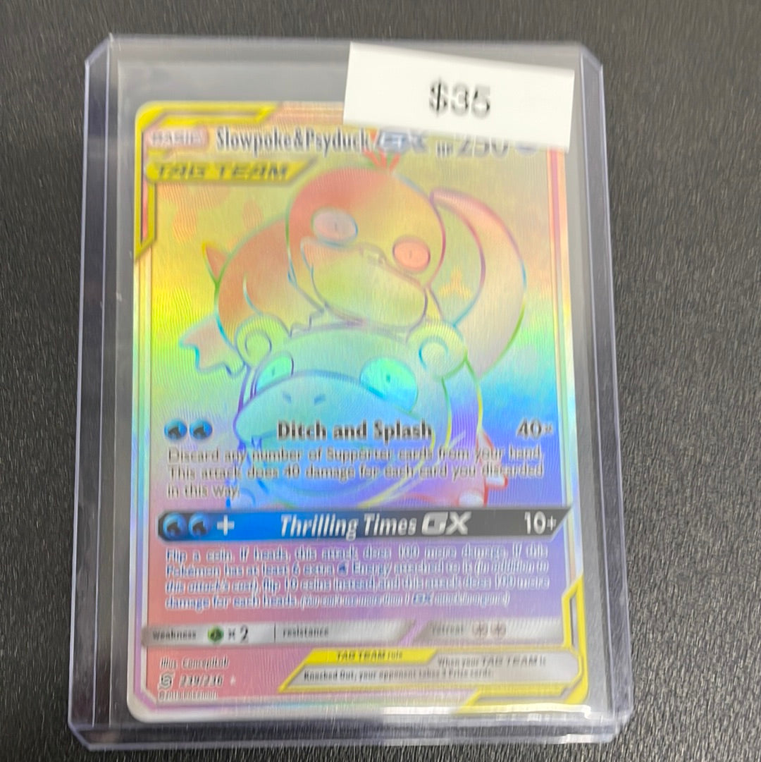 Pokemon Slowpoke & Psyduck GX secret 239/236