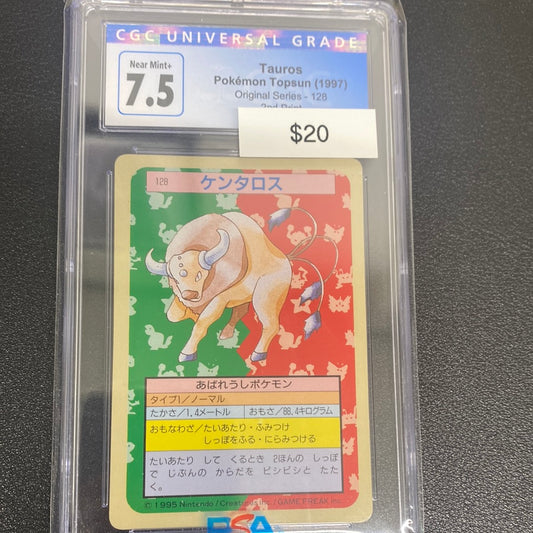 Pokémon Tauros Topsun CGC 7.5