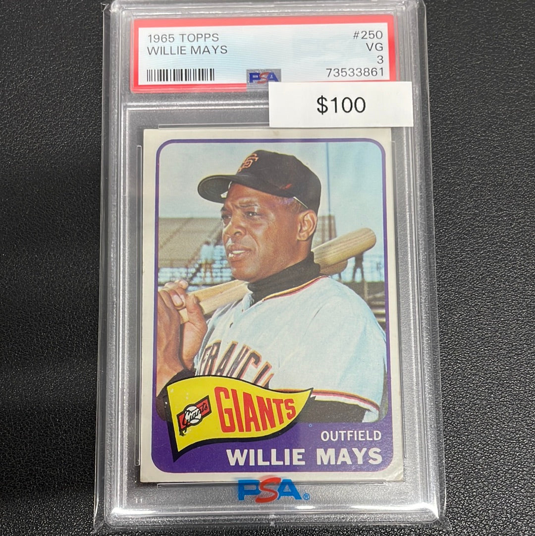 1965 Topps Willie Mays PSA 3