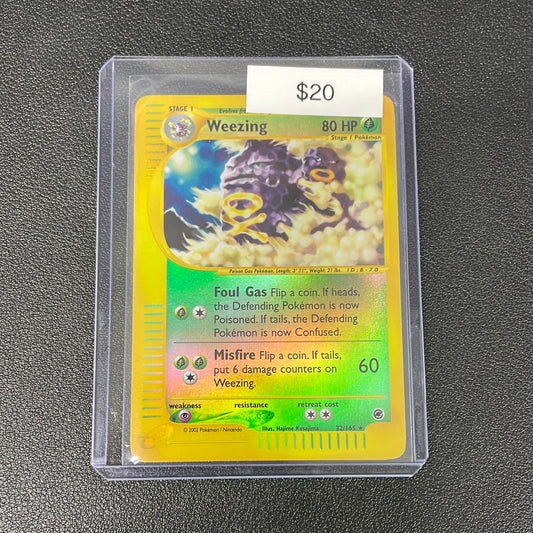 Pokémon Weezing Reverse Holo Expedition 32/165