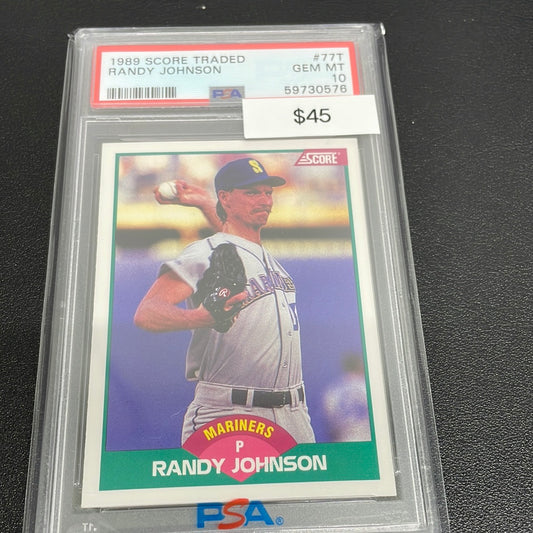 1989 Score Traded Randy Johnson PSA 10