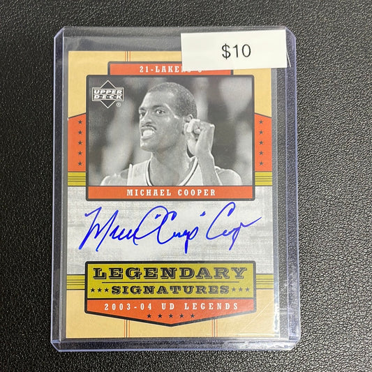 03-04 UD Legends Legendary Signatures Autograph Michael Cooper