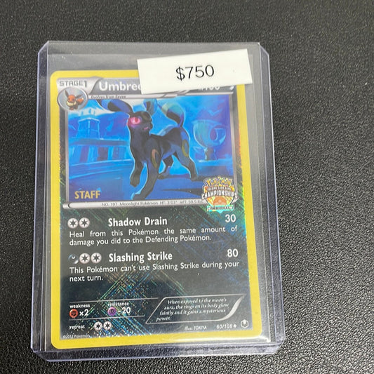 Pokémon Umbreon Staff promo regional championships 60/108