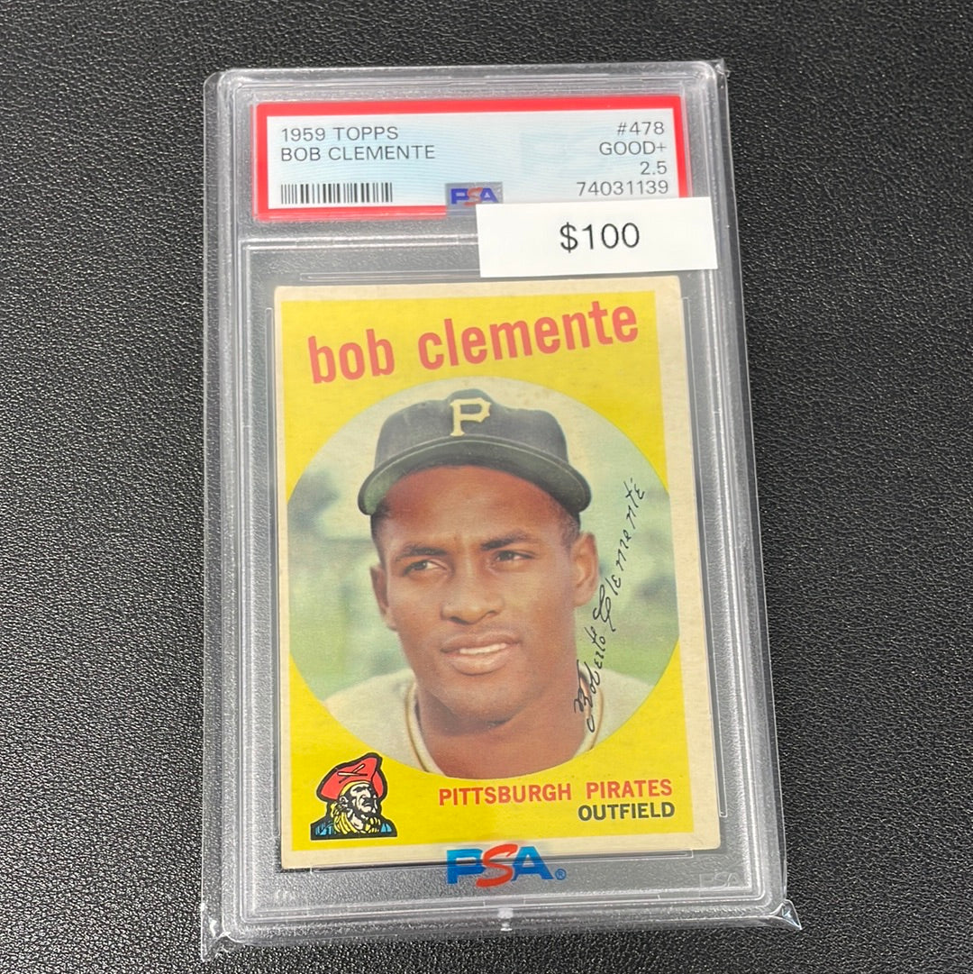 1959 MLB Topps Bob Clemente PSA 2.5