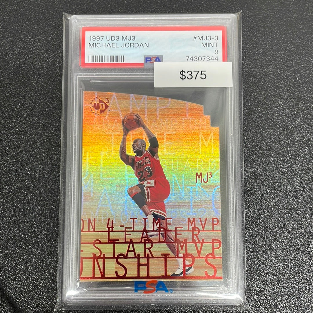 1997 Michael Jordan UD3 MJ3 PSA 9