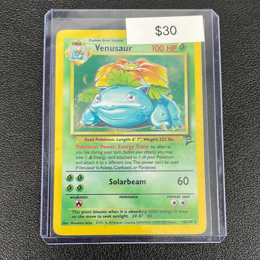 Pokémon Venusaur Base Set 2 Holo 18/130 MP