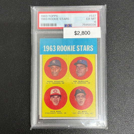 1963 MLB Topps Rookie Stars PSA 6