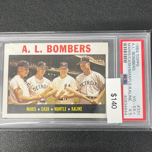 1964 Topps A.L. bombers PSA 4.5