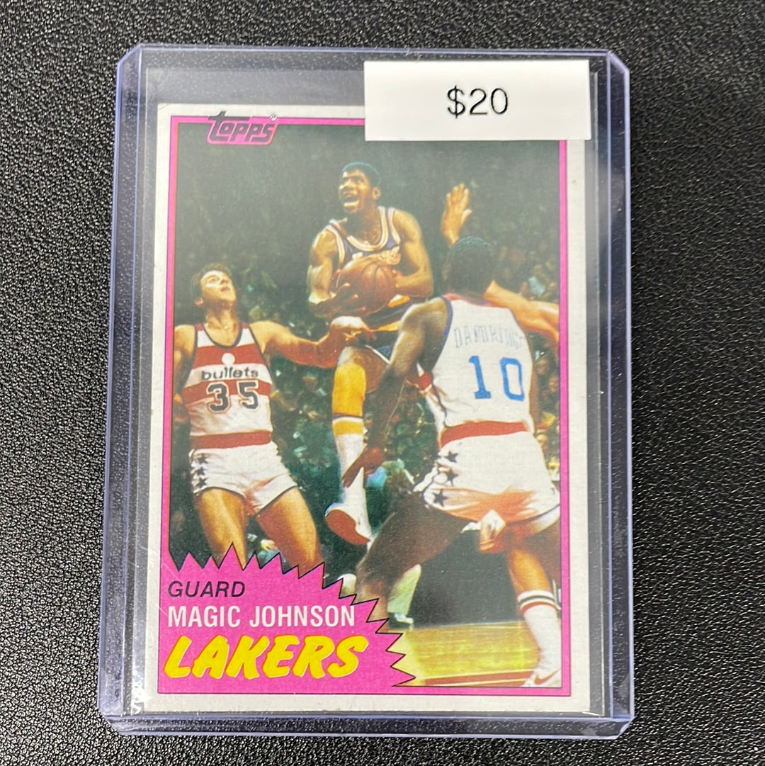 1981 NBA Topps Magic Johnson No. 21