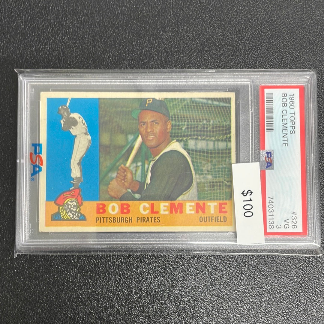 1960 MLB Topps Bob Clemente PSA 3