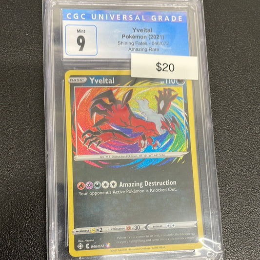 Pokemon Yveltal Amazing Rare CGC 9