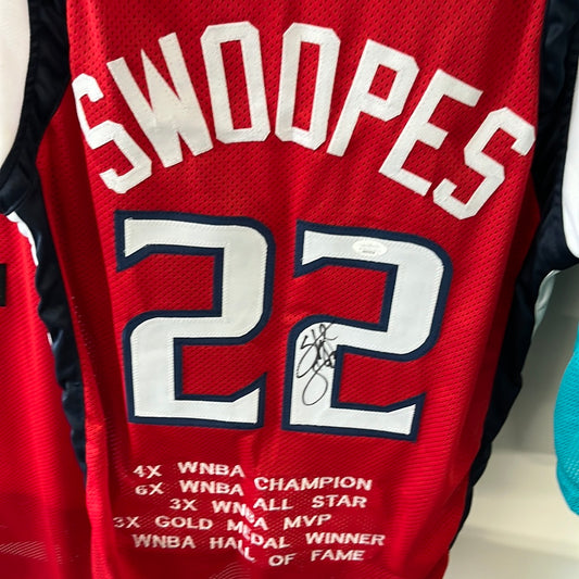 Sheryl Swoopes autographed jersey