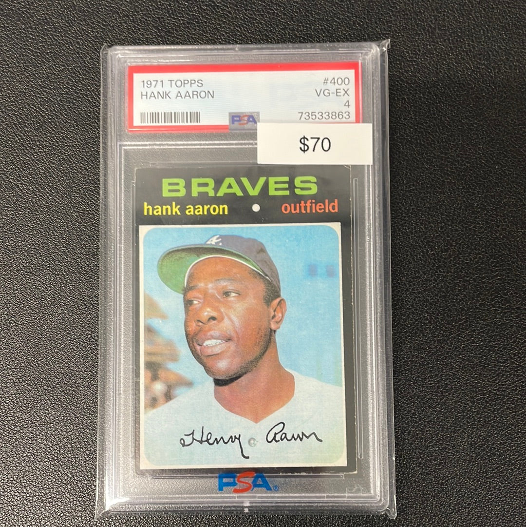 1971 MLB Topps Hank Aaron PSA 4