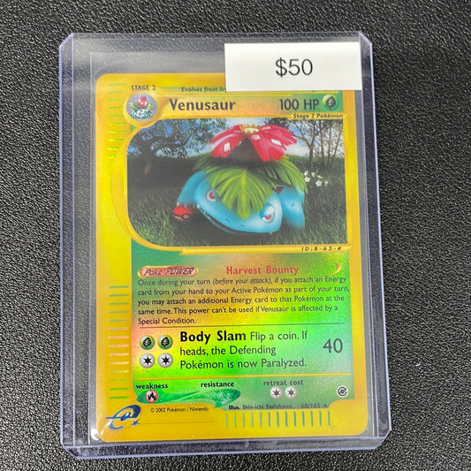 Pokémon Venusaur Reverse Holo Expedition 68/165