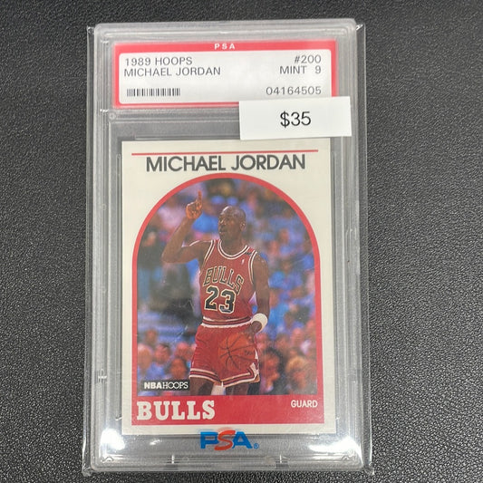 1989 Michael Jordan Hoops PSA 9