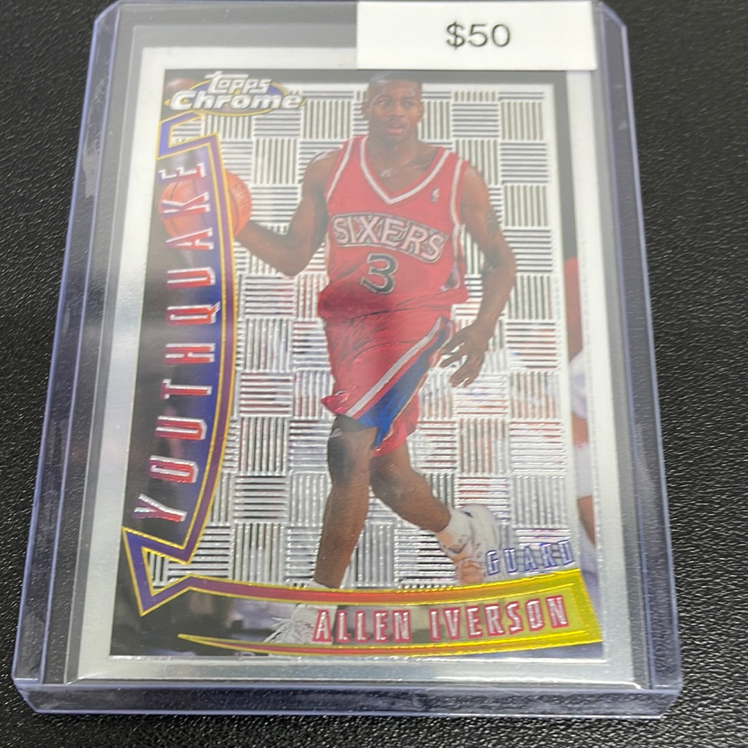 1996 Topps Chrome Allen Iverson Youthquake