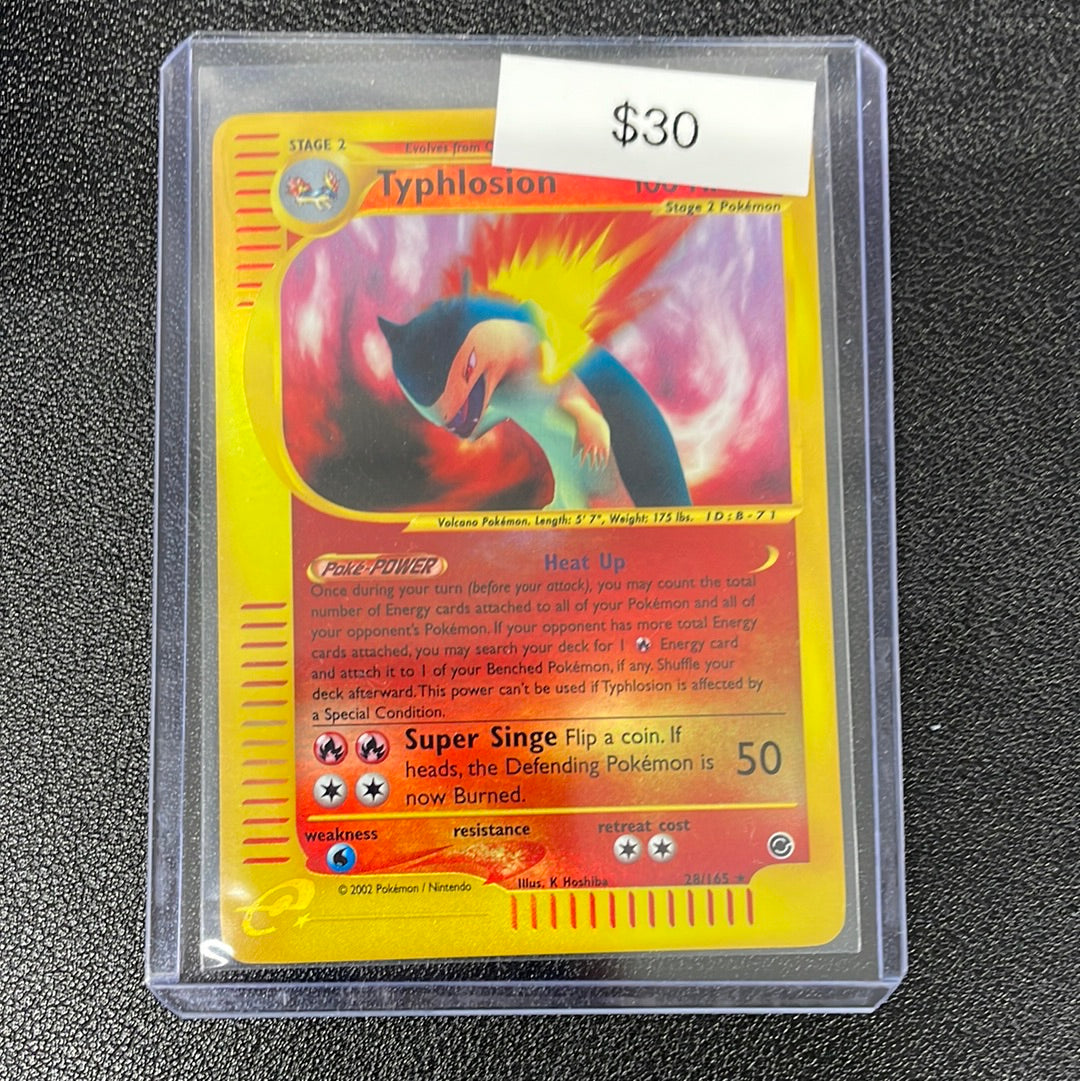 Pokémon Typhlosion Reverse Holo Expedition 28/165