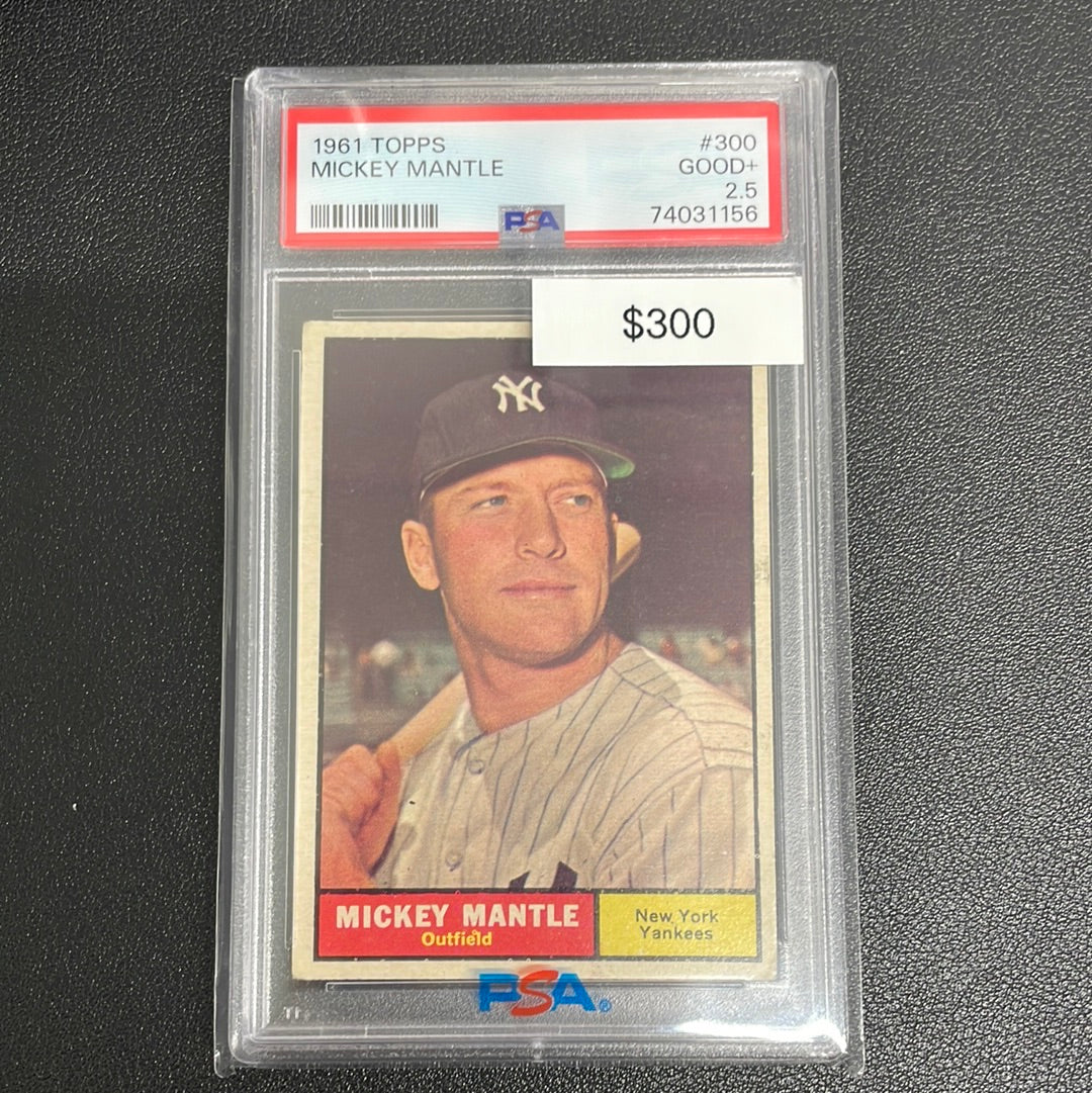 1961 MLB Topps Mickey Mantle PSA 2.5