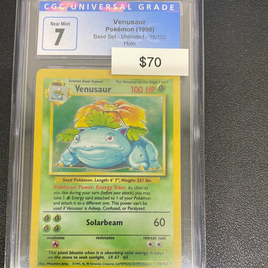 Pokémon Venusaur holo 15/012 CGC 7