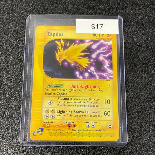 Pokémon Zapdos Aquapolis 44/147