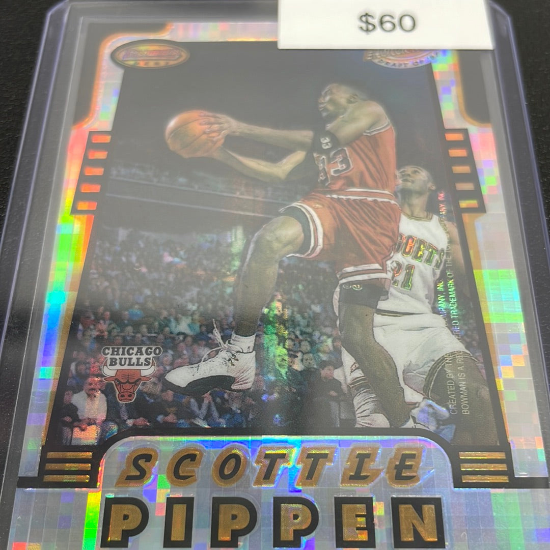 1997 Bowman’s Best Scottie Pippen & David Robinson atomic refractor