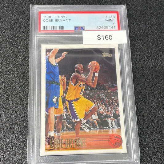 1996 NBA Kobe Bryant Topps PSA 9